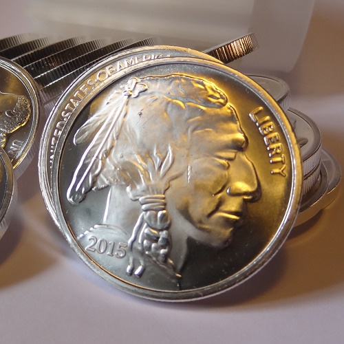 thumbnail image 2 of 2022 Golden State Mint Buffalo .999 Fine Silver Round – 1 Troy Ounce In Capsule & Pouch 2 of 6